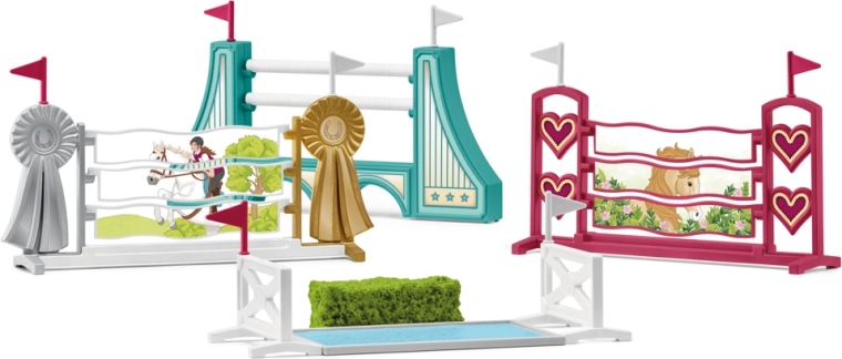 Schleich HORSE CLUB accesorii pentru traseu de sărituri ecvestre