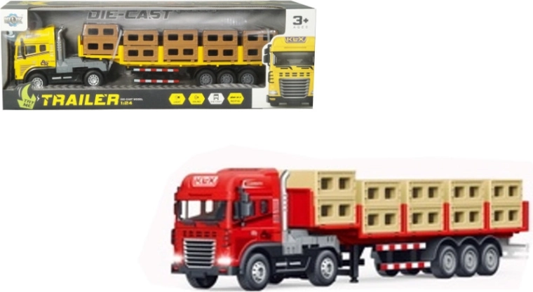 Camion metalic cu lumină și sunet