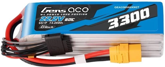 Baterie Lipo Gens Ace G-Tech 3300mAh 22,2V 60C 6S1P cu conector XT90