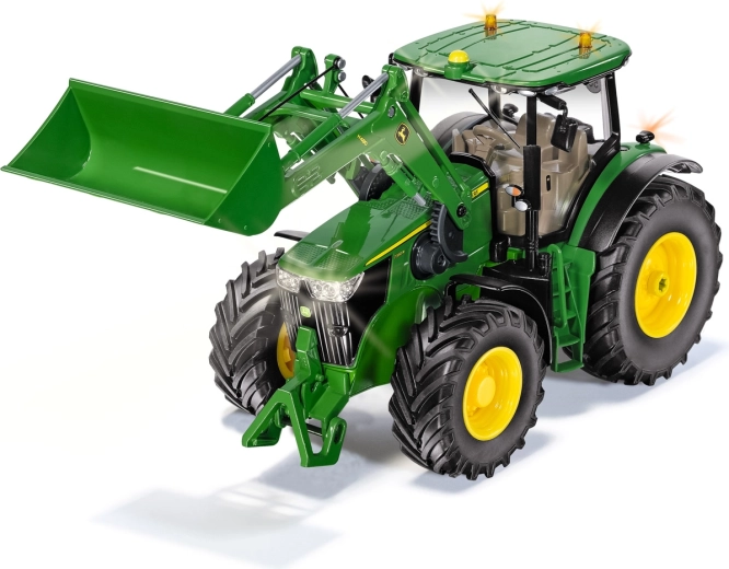 Siku Control Bluetooth tractor John Deere 7310R cu încărcător frontal 1:32