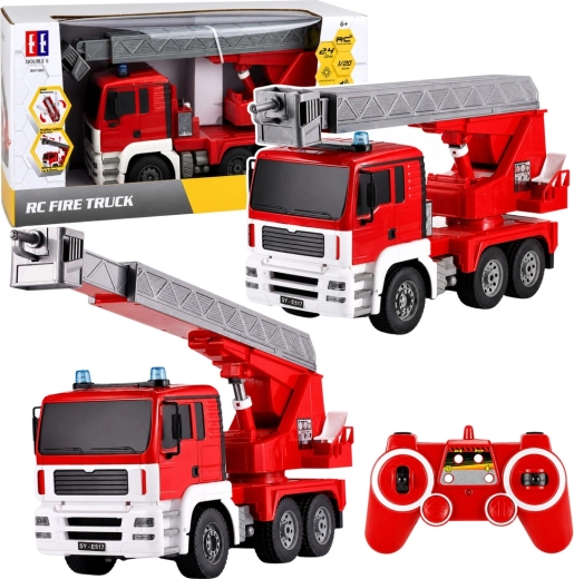 Mașină de pompieri RC 1:20 cu braț rotativ extensibil 660°