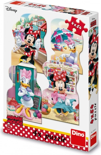 Puzzle Minnie și Daisy Vară 4x54 piese