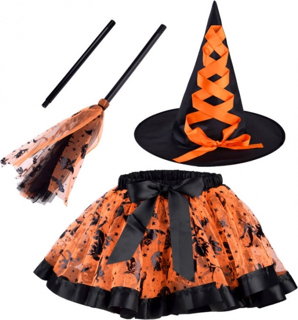 costum de vrăjitoare pentru copii cu mătură – Mătură