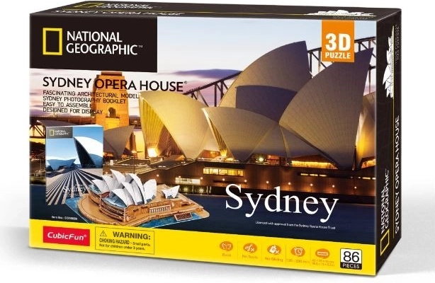 Puzzle 3D NATIONAL GEOGRAPHIC Sydney, 86 piese