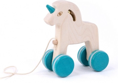 Bajo unicorn din lemn de tras