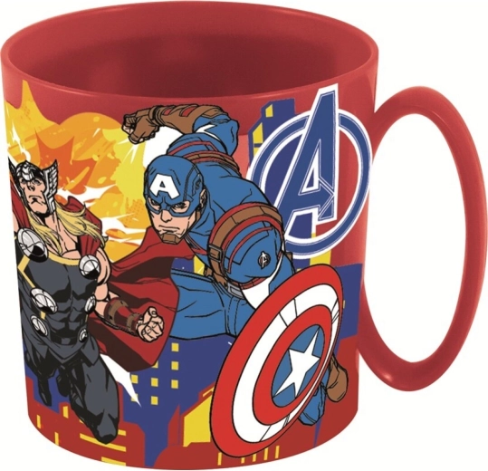 Cană din plastic Avengers 265 ml roșie