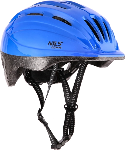 Cască de ciclism NILS Extreme albastră – S (48-52 cm)