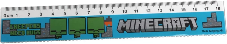 Riglă cu motiv Minecraft