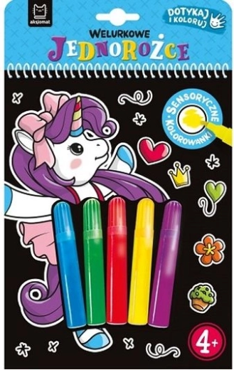 Unicorni catifelați – atinge și colorează
