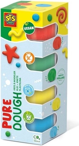 SES Pure plastilină vegană 4×90 g