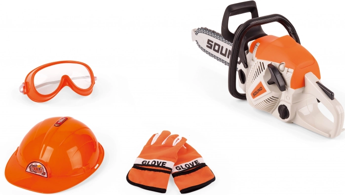 Drujbă cu efecte 35 cm – set pentru copii cu cască și ochelari