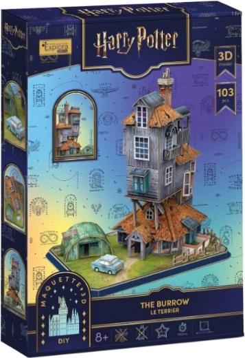 Puzzle 3D Cubic Fun Harry Potter Nora – casa familiei Weasley