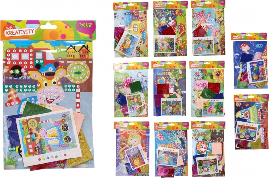 Set creativ cu autocolante 18 × 25 cm – mix de motive