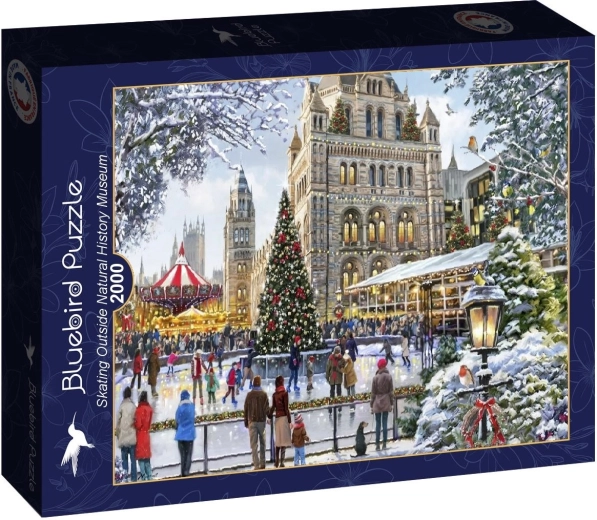 Puzzle Bluebird Patinaj în fața muzeului de științe naturale 2000 de piese