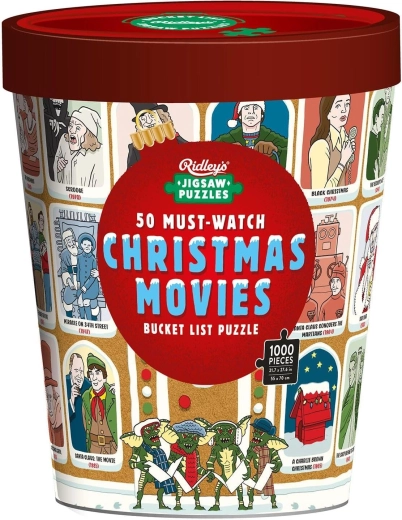 Ridley's Games Puzzle Bucket List: 50 de filme de Crăciun pe care trebuie să le vedeți, 1000 de piese