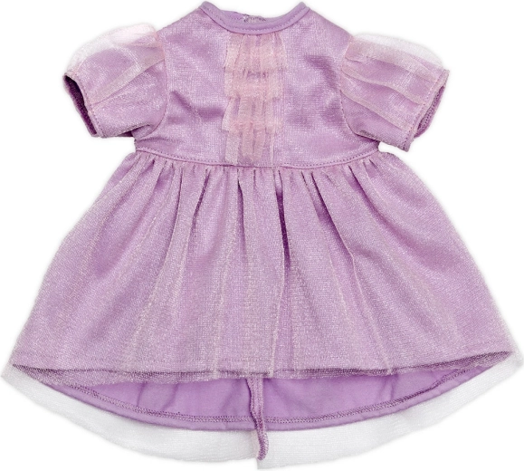 Rochie mov de petrecere din tul pentru păpuși Skrållan 36–40 cm