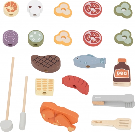 Set bogat de alimente din lemn