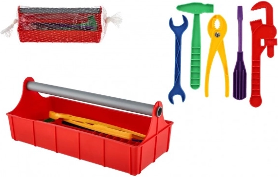 Set de unelte pentru copii în cutie portabilă