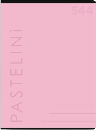 Caiet A5 Pastelini roz pastel, cu linii (40 de file)