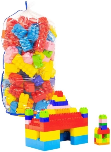 Set de construcție Jumbo în săculeț, 180 de cuburi