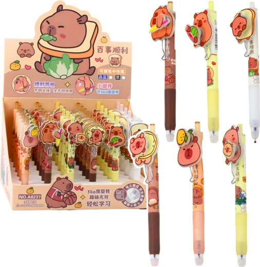 Pix gel cu element rotativ și cerneală albastră Kapibara