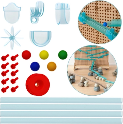Masterkidz STEM pistă de apă și pistă cu bile – 48 de piese