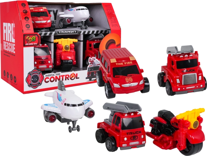 Set de vehicule de pompieri 1:36 - 5 buc.