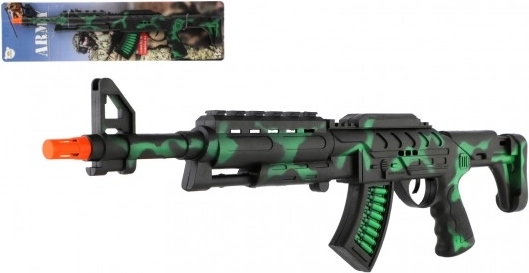 Pistol-mitralieră ARMY cu efect de scântei pe inerție, 62 cm