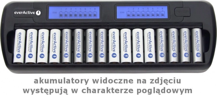 Încărcător procesor pentru 16 acumulatori AA/AAA