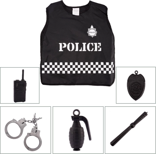 Set pentru micul polițist – costum și accesorii pentru jocuri de rol pentru copii