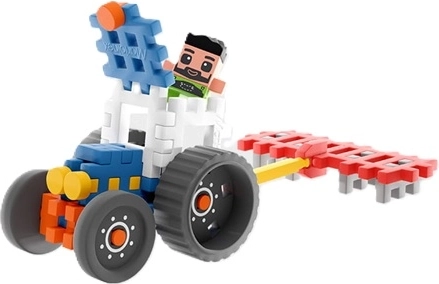 Tractor și utilaje agricole pentru joaca de lucru pe câmp
