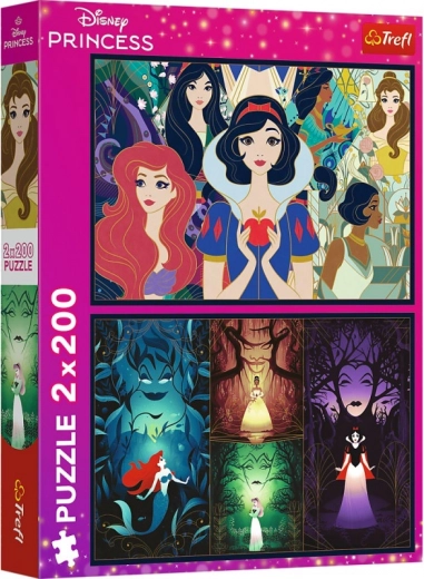 Puzzle 2×200 piese Disney PRINCESS – Prințese fermecătoare
