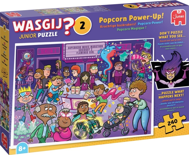 Jumbo Wasgij Junior 2: Bonus cu popcorn! puzzle 240 de piese