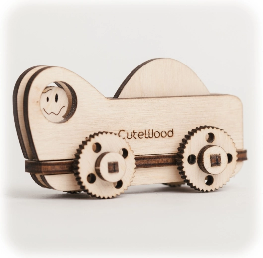 CuteWood puzzle 3D din lemn – camion