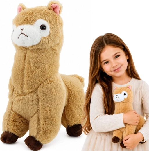 Alpaca din pluș crem 28 cm - 1 bucată