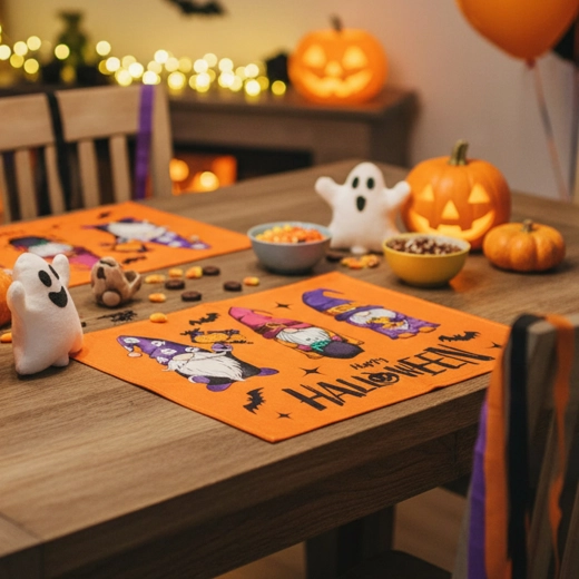 Suport de masă de Halloween cu spiriduș 46 × 32,5 cm