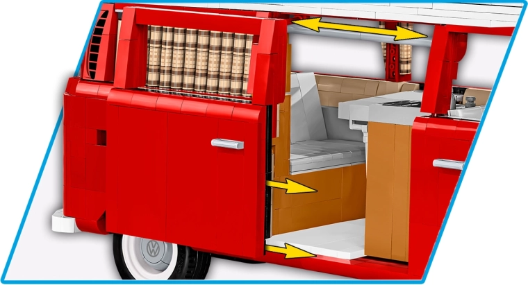 Interior elaborat ca într-o autorulotă
