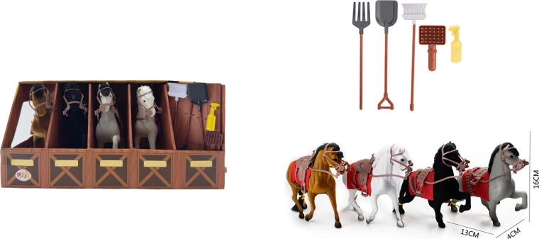 PLEJO set de 4 cai cu accesorii - 1 bucată