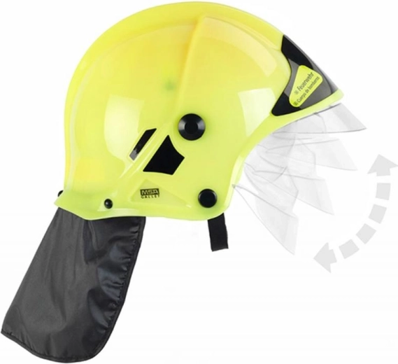 Cască de pompier pentru copii galbenă KLEIN cu efect luminos