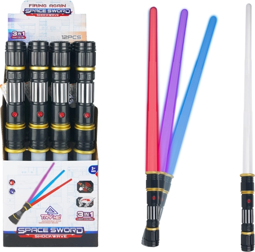 Sabie luminoasă Sparkys 3-în-1 cu sunet și lumină, 81 cm
