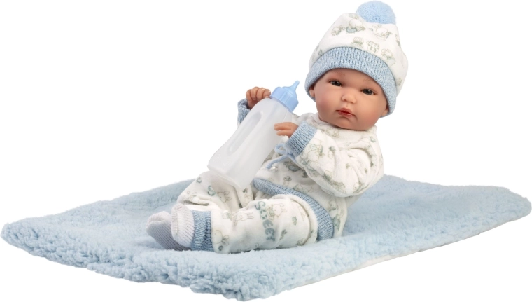 Llorens New Born băiețel – păpușă realistă bebeluș pentru apă 35 cm