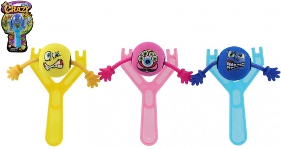 Prastie din plastic cu emoticon 14 cm în trei culori