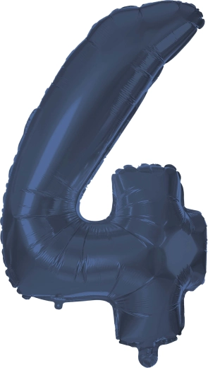 Balon folie cifră 4, 30 cm, albastru TORO