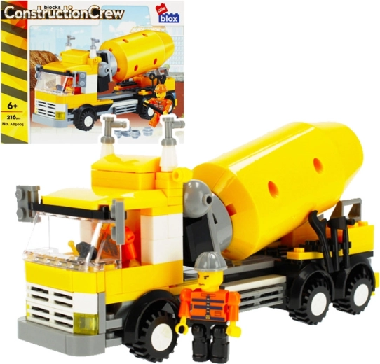 Set de construcție malaxor de beton cu minifigurină (216 piese)