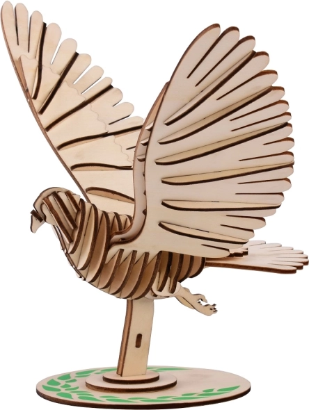 Puzzle 3D din lemn porumbel WOODCRAFT
