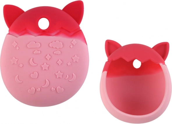 Husă roz din silicon pentru Tamagotchi în formă de pisică