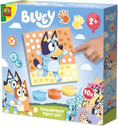 SES Bluey pictură cu degetele