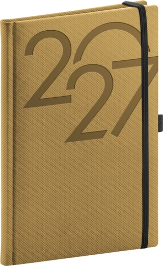 NOTIQUE agendă săptămânală Ajax 2027 aurie 15 × 21 cm