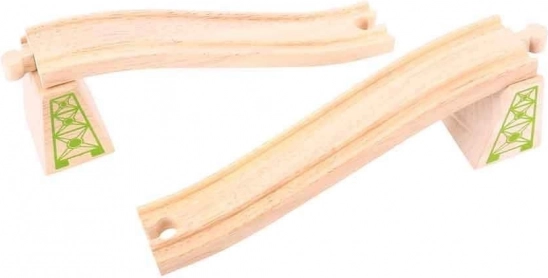 Șine supraterane cu piloni 2 buc Bigjigs Rail