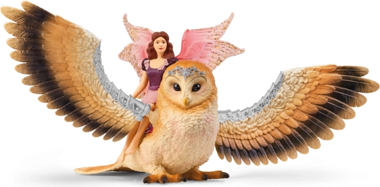 Schleich Bayala zână pe bufniță zburătoare